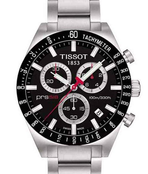 Tissot PRS 516 Black Chronograph Watch