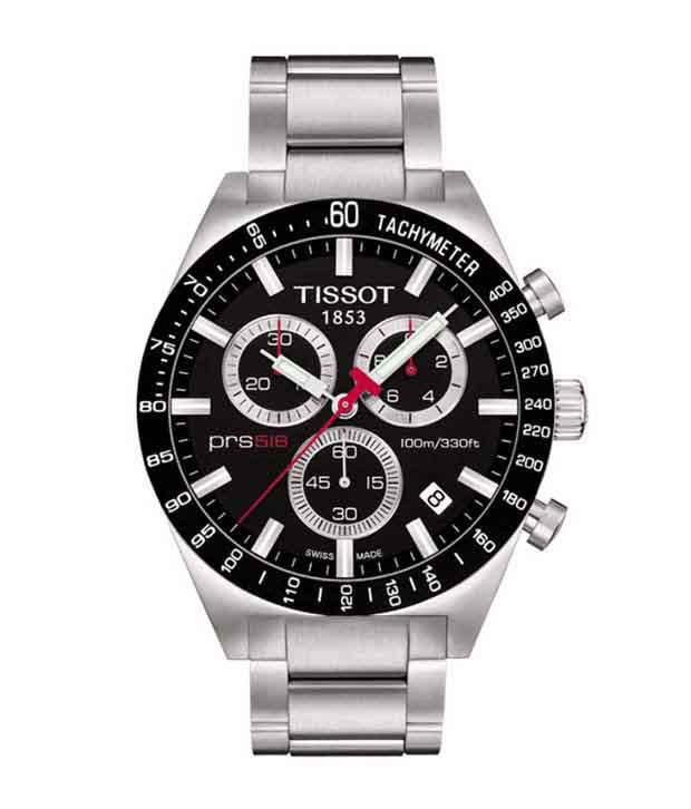 Tissot PRS 516 Black Chronograph Watch