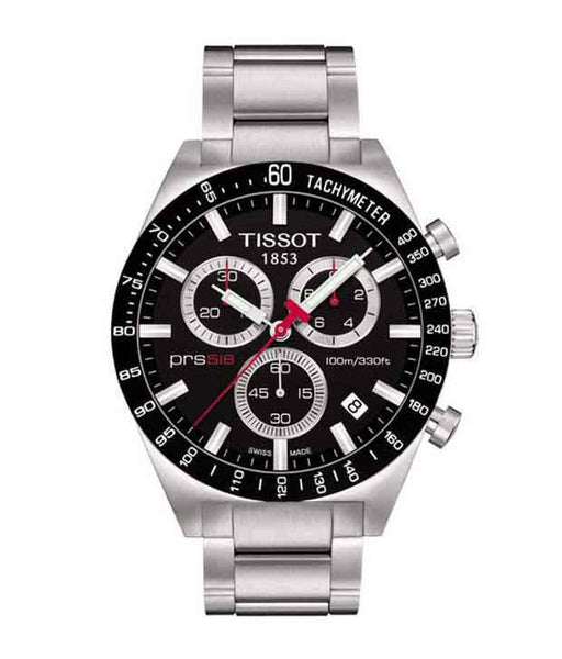 Tissot PRS 516 Black Chronograph Watch